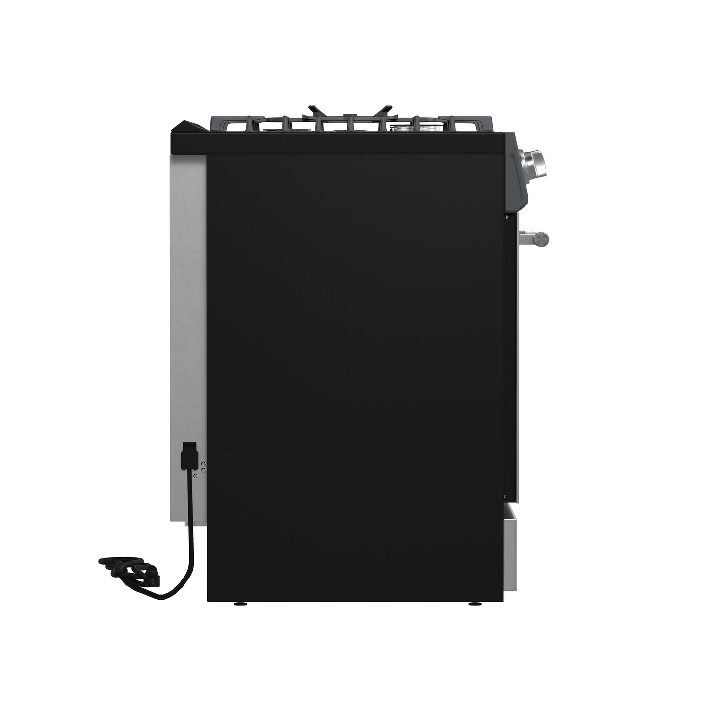 Forno Leonardo 30-Inch Stainless Steel Gas Range, 5 Sealed Burners (Totaling 39,500 BTU), 5 cu.ft. Convection Oven, Continuous Cast Iron Grates, Black Enamel Interior, Auto Re-Ignition, LP Conversion Kit Included