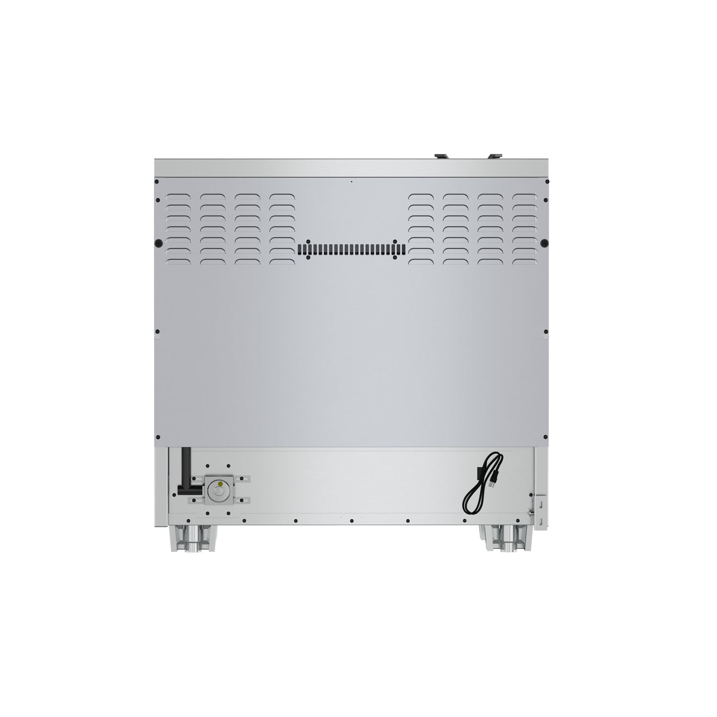 Forno Capriasca 36-Inch Gas Range, Stainless Steel, 6 Brass Burners, 120,000 BTU, Convection Oven, Energy Efficient