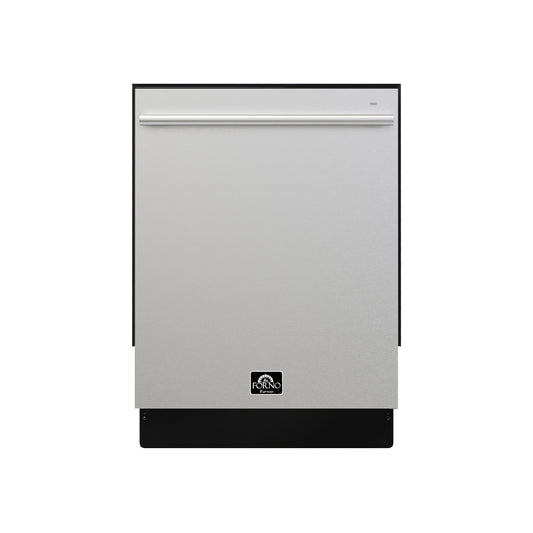 FORNO 5-Piece Stainless Steel Kitchen Bundle – Home Depot Exclusive – 30” Electric Range, 30” French Door Refrigerator, 30” Range Hood, 24” Microwave Drawer, 24” Built-In Dishwasher | SKU: FBDL-THD-003