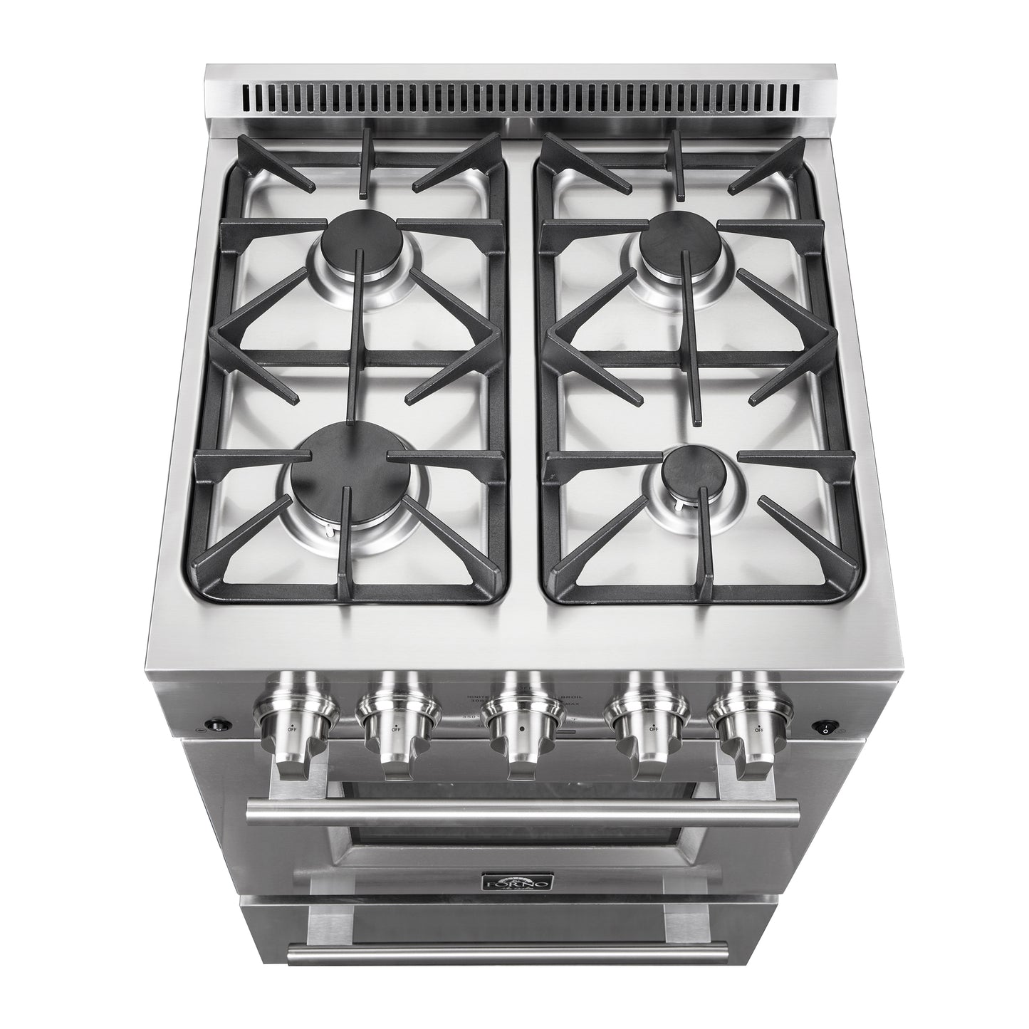 Forno Breno 24-Inch Freestanding Gas Range, Compact Design, Energy Efficient