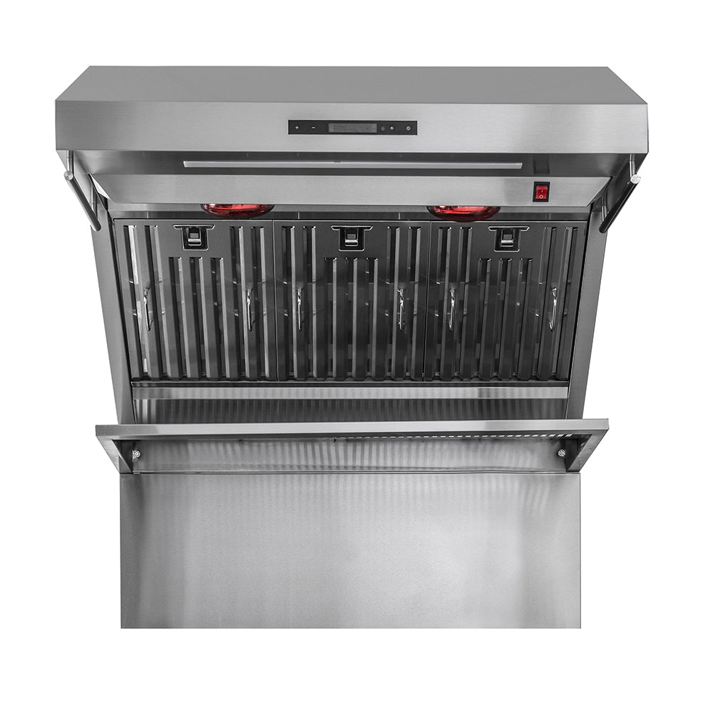 Forno Savona 36-Inch Wall Mount Range Hood, Baffle Filters, Backsplash Included