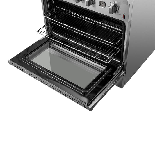 FORNO Premium 3-Piece Kitchen Bundle - 36" Gas Range, French Door Refrigerator, Built-In Dishwasher, Stainless Steel - FBDL-009-01CAUS