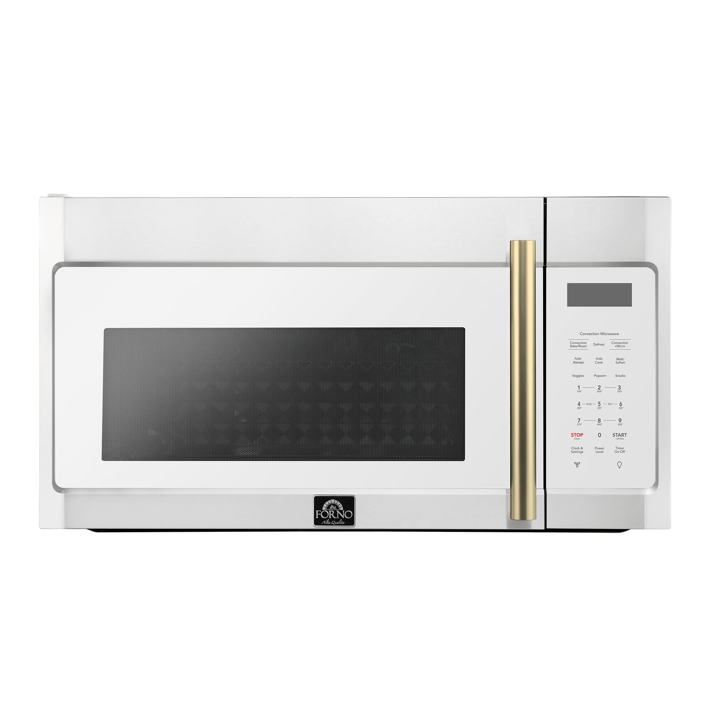 Forno Fornace 30-Inch Over the Range Convection Microwave, White – 1.5 cu.ft, 300 CFM Vent, Touch Control, LED Light