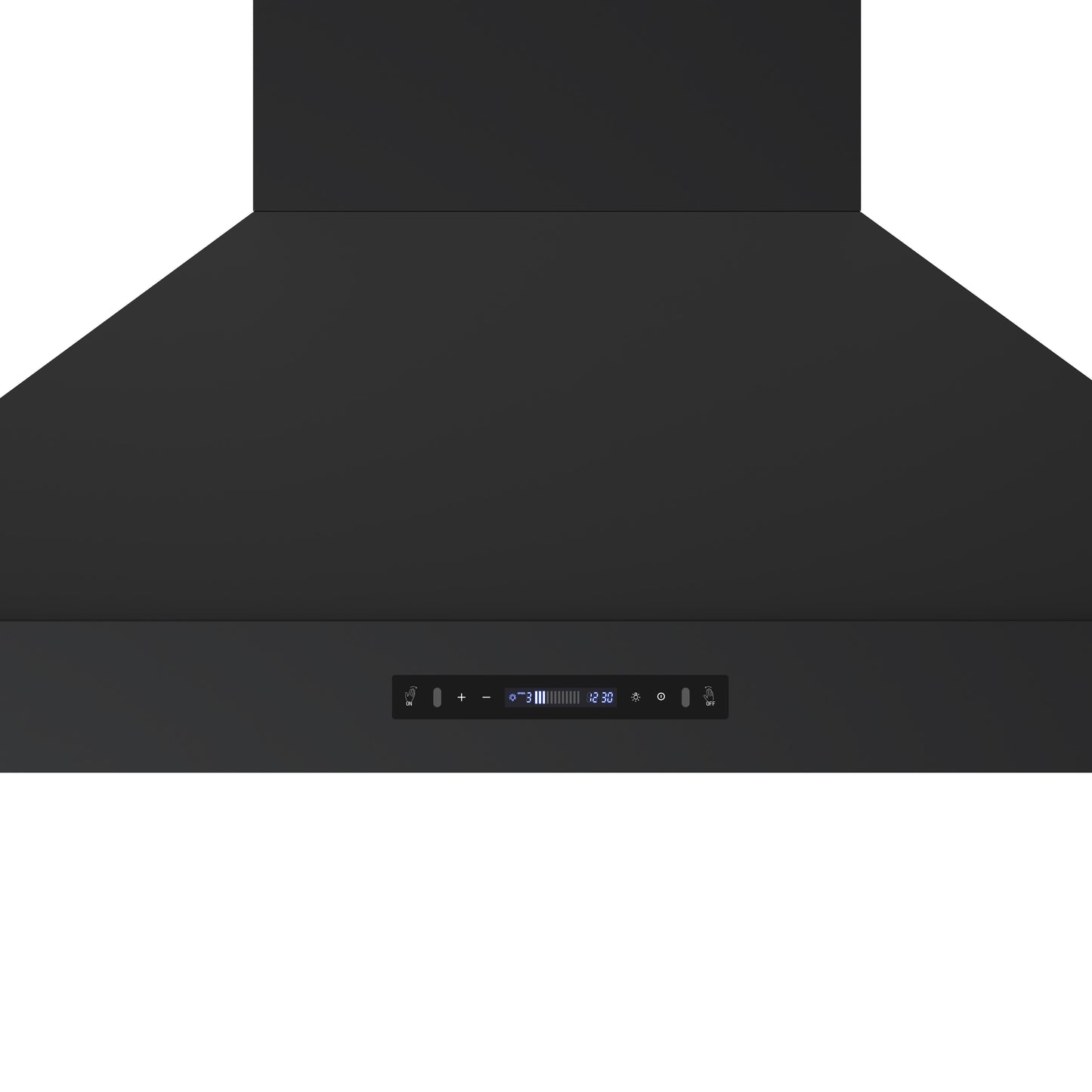 Forno Venezia 48 Inch Wall-Mounted Range Hood in Black with Antique Brass Accessories, Touch Controls and Baffle Filters