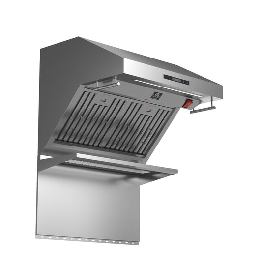 Forno Savona 30-Inch Wall Mount Range Hood, Baffle Filters, Backsplash Included