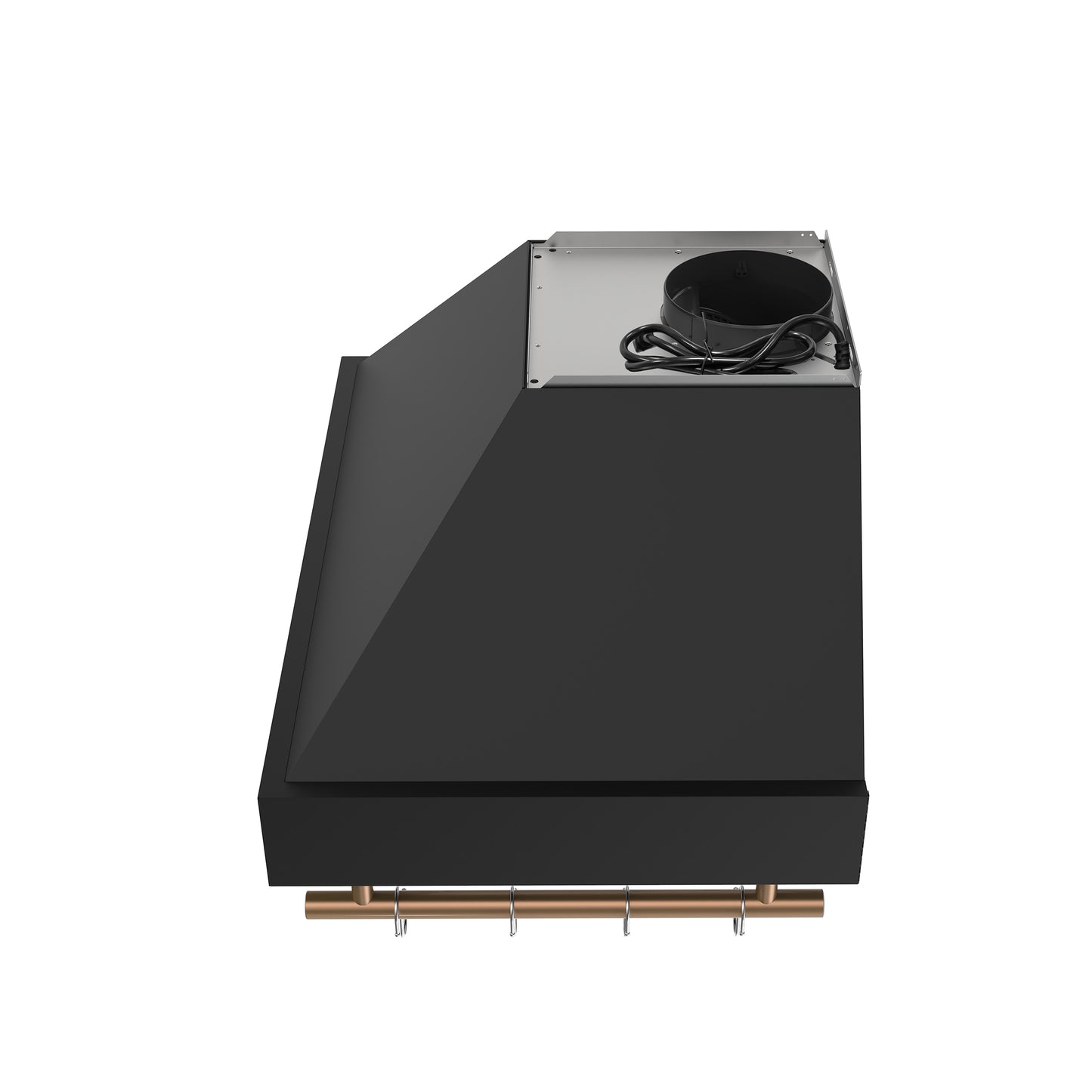 Forno Venezia 30 Inch Wall-Mounted Range Hood in Black with Touch Controls and Baffle Filters