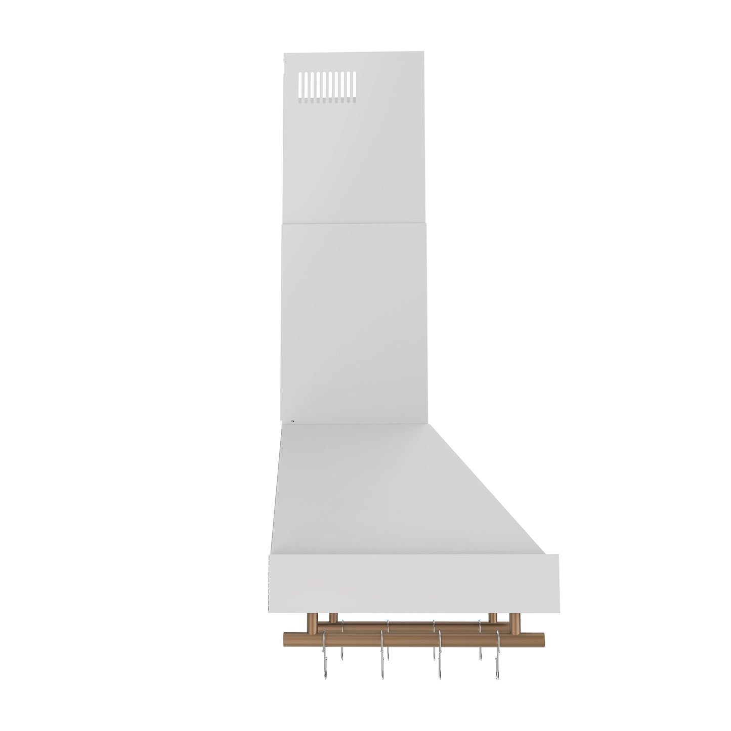 Forno Venezia 30 Inch Wall-Mounted Range Hood in White with Touch Controls and Baffle Filters