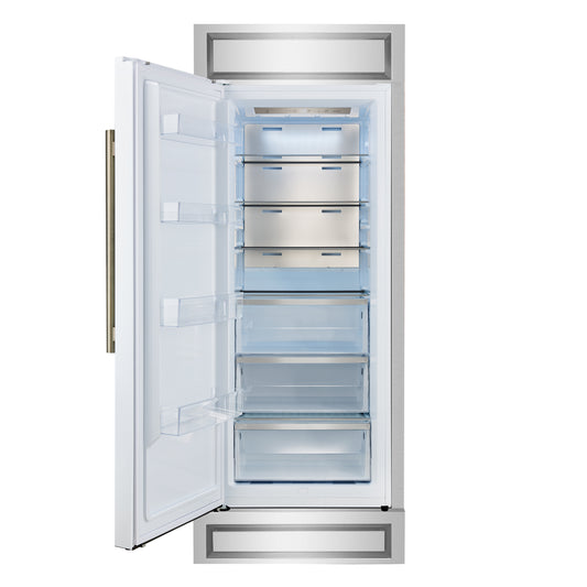 Forno Maderno 28-Inch Built-In Convertible Refrigerator, 13.6 cu.ft, Left Swing, Decorative Grill, ENERGY STAR Certified