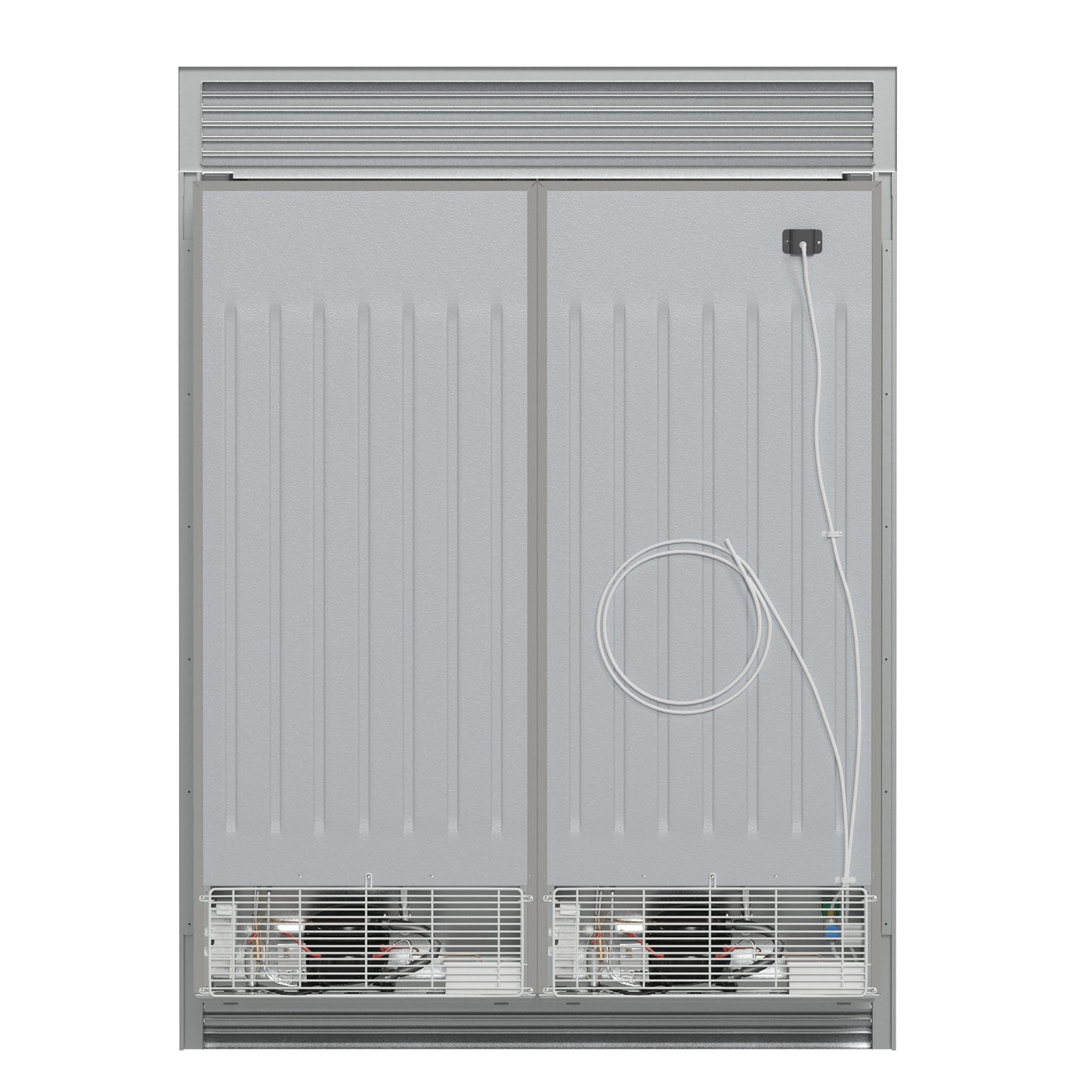 Forno Fortezza 60 Inch Convertible Refrigerator/Freezer with Trim Grill, Stainless Steel, Total No Frost, with Automatic Ice Maker