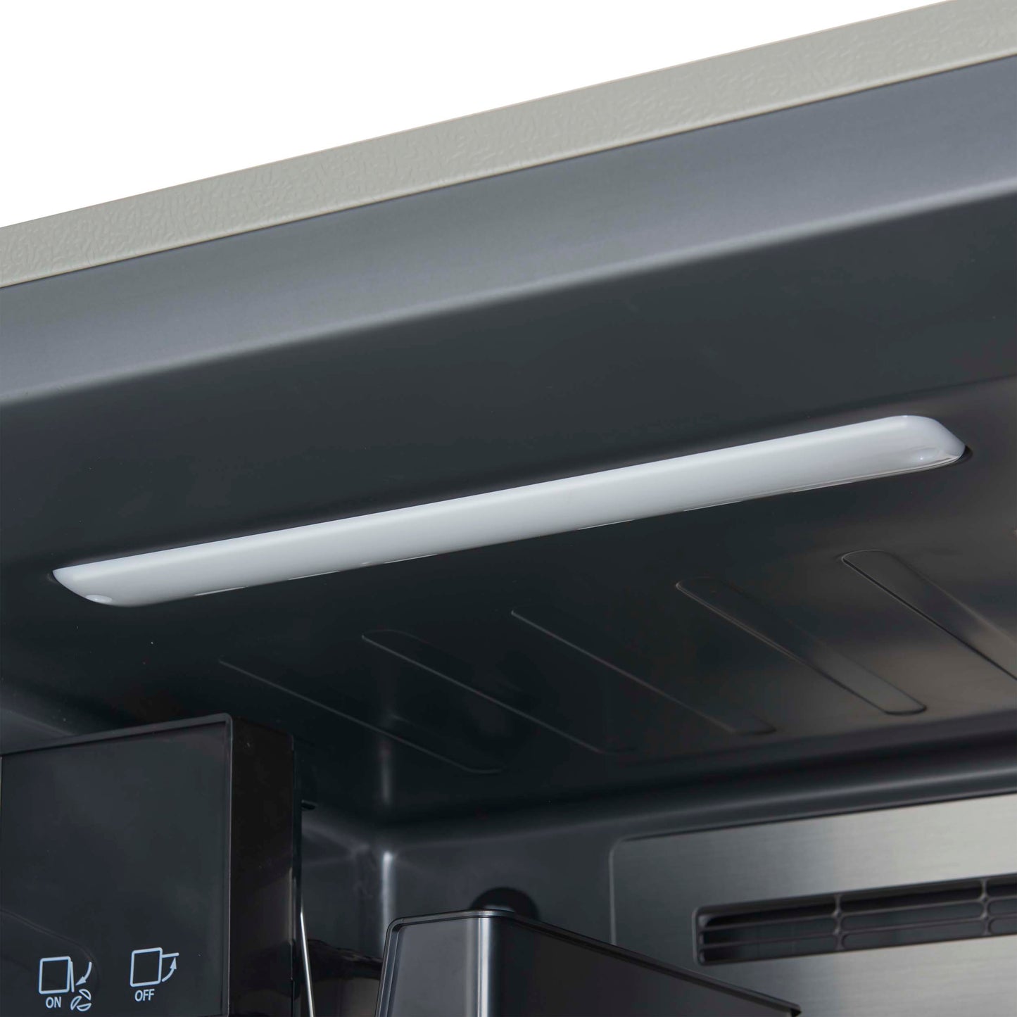 Forno Fortezza 32 Inch Left-Swing Freezer with Standard Trim Grill, Stainless Steel, with Automatic Ice Maker