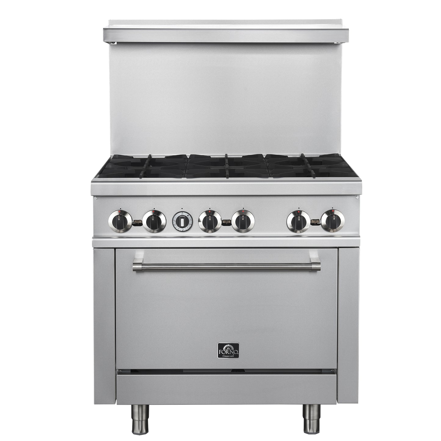 Forno Commerciale 36 Inch Gas Range with 6 Burners