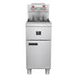 FORNO Commerciale Propane Gas Deep Fryer, 4 Burners 120,000 BTU, 50 lbs Oil Capacity, Millivolt Control