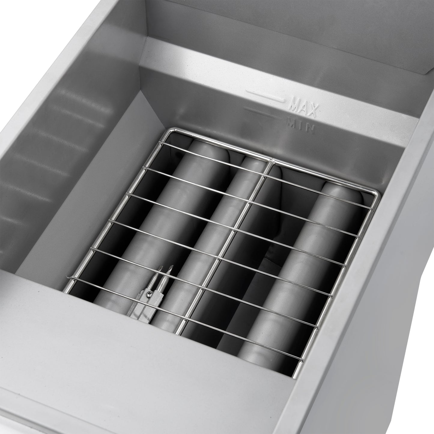 FORNO Commerciale Propane Gas Deep Fryer, 3 Burners 90,000 BTU, 40 lbs Oil Capacity