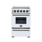 Forno Loiano 24 Inch Freestanding Electric Range in White