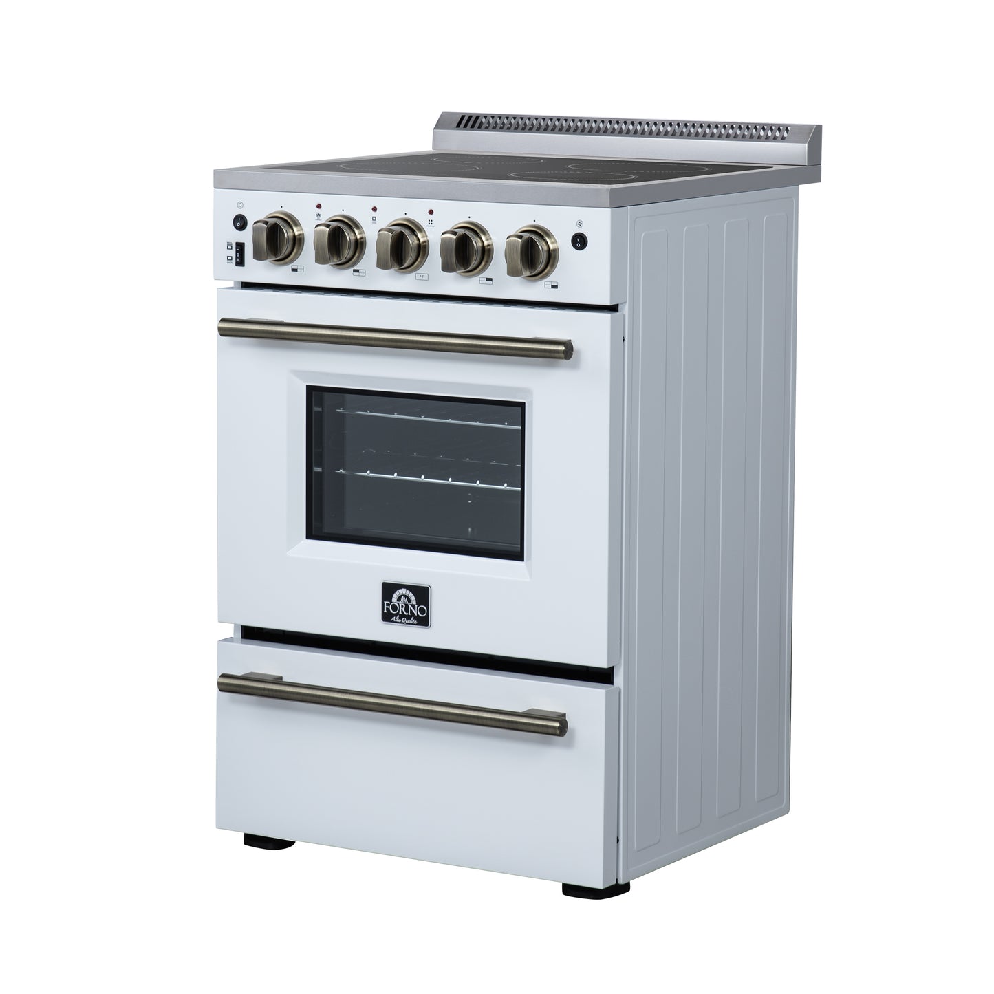 Forno Loiano 24 Inch Freestanding Electric Range in White