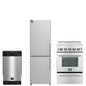 FORNO 3-Piece Stainless Steel Kitchen Appliance Bundle – Home Depot Exclusive – 24” Electric Range, 18” Dishwasher, 24” Bottom Freezer Refrigerator Left Swing | SKU: FBDL-THD-002