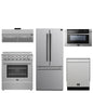 FORNO 5-Piece Stainless Steel Kitchen Bundle – Home Depot Exclusive – 30” Electric Range, 30” French Door Refrigerator, 30” Range Hood, 24” Microwave Drawer, 24” Built-In Dishwasher | SKU: FBDL-THD-003
