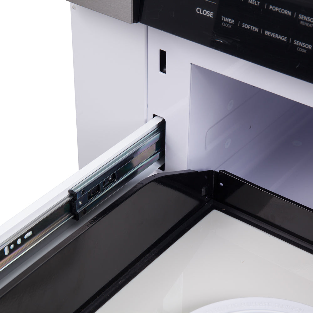 Forno Capoliveri 30-Inch Microwave Drawer, Stainless Steel, 1.2 cu.ft, 1500 Watts, Built-In, Touch Control LCD Display, Auto-Touch Open/Close, 11 Power Levels, Sensor Cooking