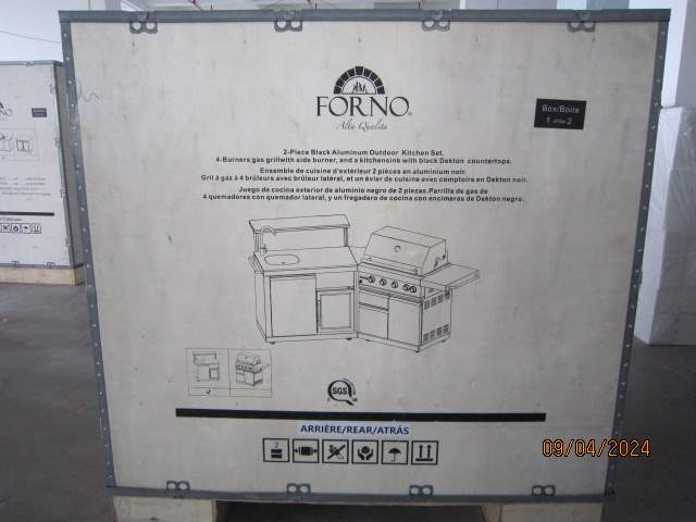 FODKT2582BLK (1/2) - Sink and Fridge Cabinet