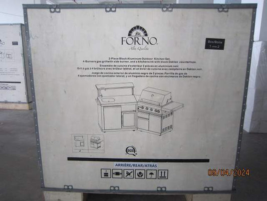 FODKT2582BLK (1/2) - Sink and Fridge Cabinet