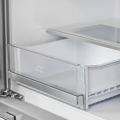 Forno Alta Moena 36-Inch French Door Refrigerator, 19.2 cu.ft, Counter Depth, Ice Maker, Stainless Steel Interior Panel, ENERGY STAR Certified