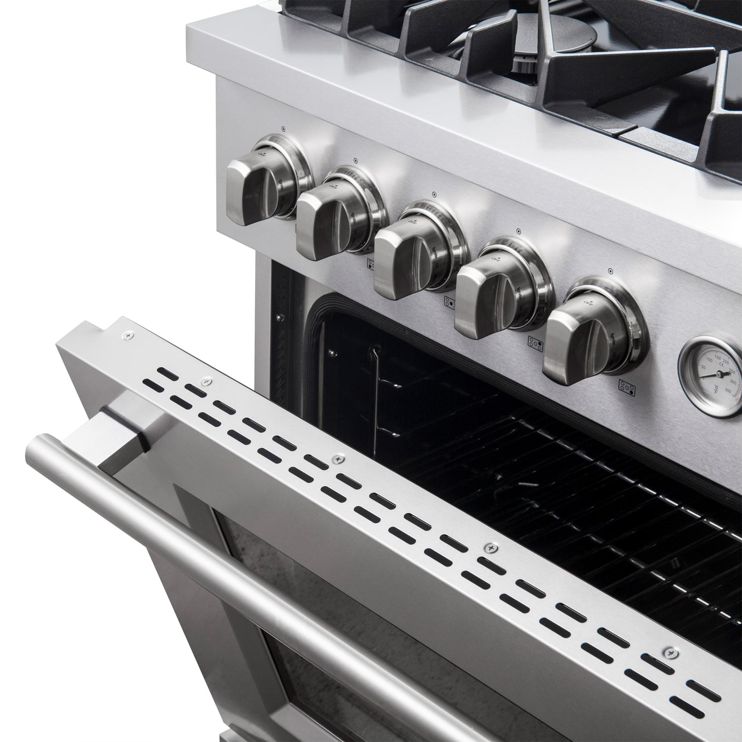 FORNO Giovanni 30-inch Gas Range Stainless Steel, 5 Burners 67,000 BTU, 4.32 cu.ft. Convection Oven