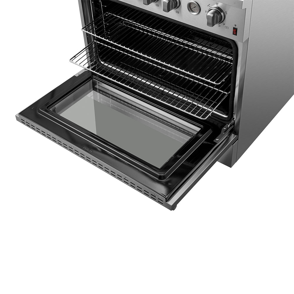 FORNO Premium 3-Piece Kitchen Bundle - 36" Gas Range, French Door Refrigerator, Built-In Dishwasher, Stainless Steel - FBDL-009-01CAUS