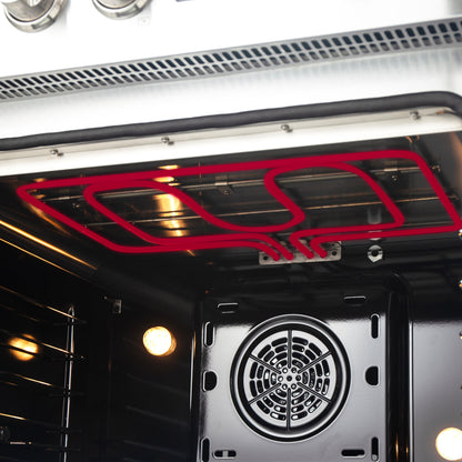 Forno Torino 36 Inch French Door Induction Range with Air Fryer and True Convection Oven