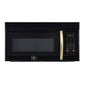 Forno Scalo 30-Inch Over the Range Microwave, Black – 1.6 cu.ft, 300 CFM Vent, Touch Control, LED Light