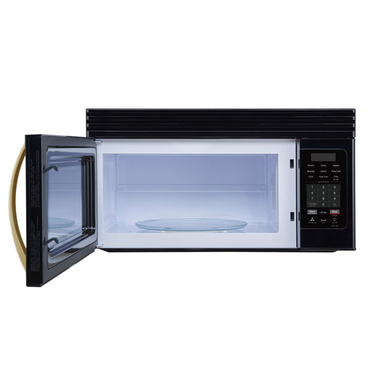 Forno Scalo 30-Inch Over the Range Microwave, Black – 1.6 cu.ft, 300 CFM Vent, Touch Control, LED Light