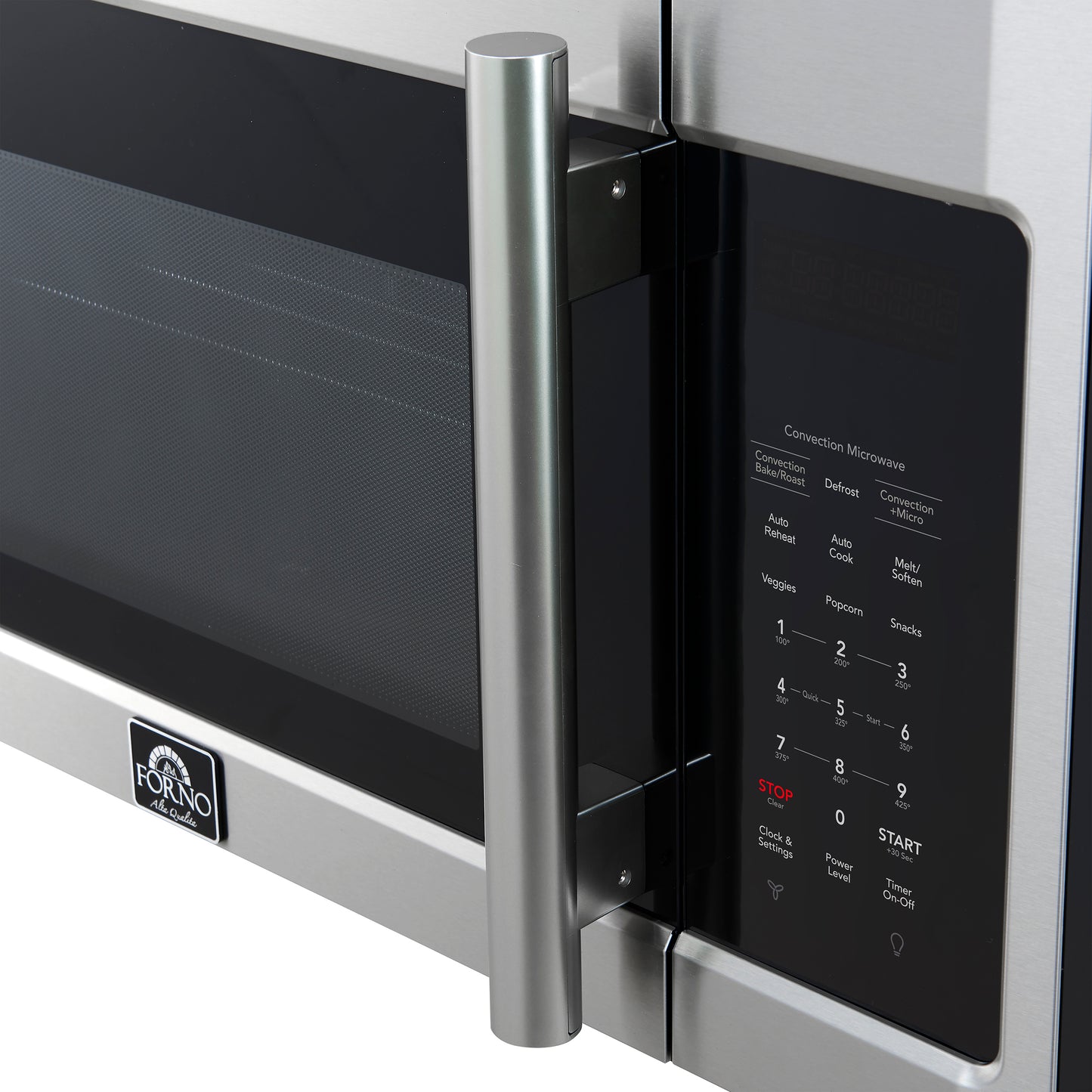 Forno Fornace 30-Inch Over the Range Convection Microwave, Stainless Steel – 1.5 cu.ft, 300 CFM Vent, Touch Control, LED Light