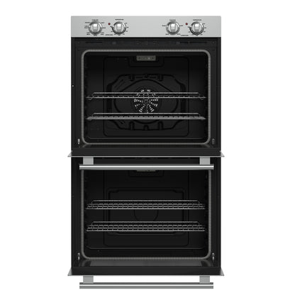 Forno Vomero 30-Inch Double Wall Oven, Stainless Steel, 10 cu.ft Total Capacity, 7100W Convection, Mechanical Controls, Self-Cleaning Function
