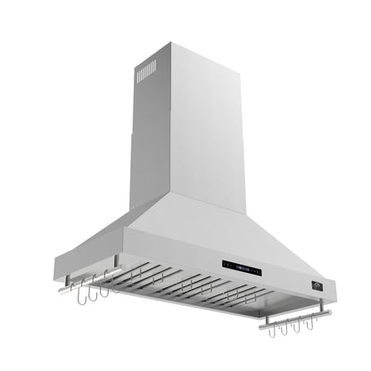 Forno Venezia 48 Inch Wall-Mounted Range Hood with Touch Controls and Baffle Filters