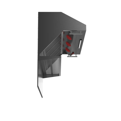 Forno Savona 60-Inch Wall Mount Range Hood, Hybrid Filters, Backsplash Included