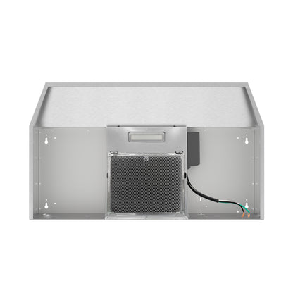 Forno Cappa 30-Inch Under Cabinet Range Hood, Stainless Steel, 200 CFM, Convertible, LED Lighting