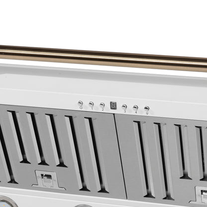 Forno Aria 36 Inch Wall-Mounted Range Hood in White