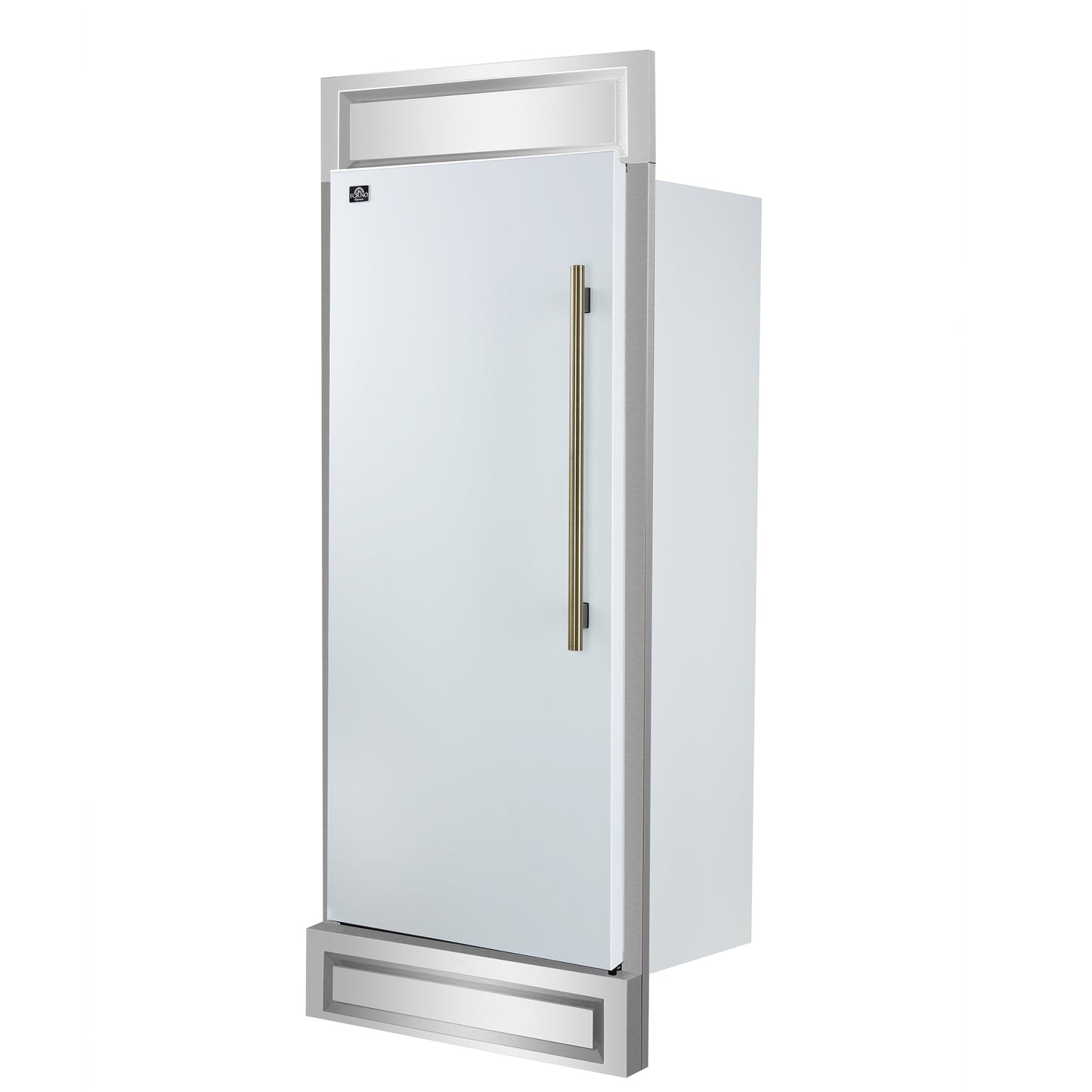 Forno Maderno 28-Inch Built-In Convertible Refrigerator, 13.6 cu.ft, Left Swing, Decorative Grill, ENERGY STAR Certified