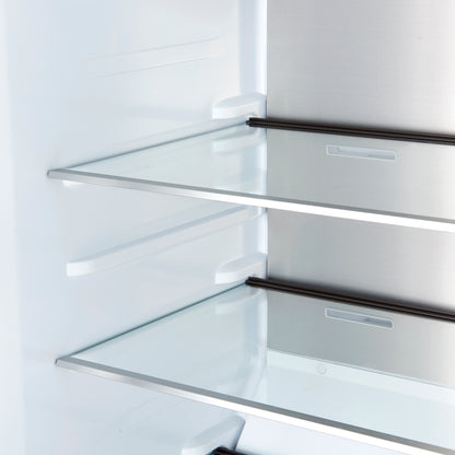 Forno Maderno 28" Built-In Convertible Refrigerator in Black, 13.6 cu.ft. Left Swing with Decorative Grill - 32" Wide