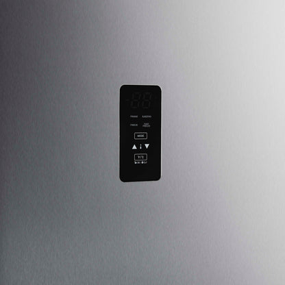 Forno Fortezza 28 Inch Right-Swing Convertible Refrigerator/Freezer, Stainless Steel, Total No Frost