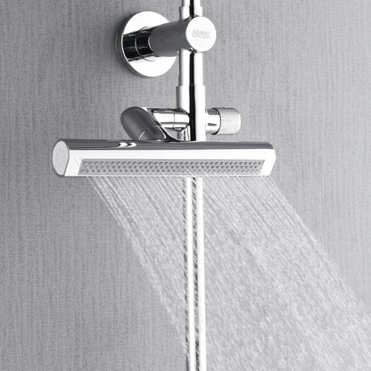 Forno Acqua AcquaFALL Shower, Polished Stainless Steel Finish, Overhead Rainfall Shower, 7 Way Diverter, Handheld Shower Head, Body Jets, 1.8 GPM Flow Rate