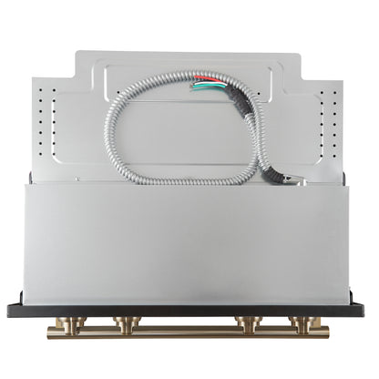 Forno Vomero 30-Inch Double Wall Oven, Black, 10 cu.ft Total Capacity, 7100W Convection, Mechanical Controls, Manuel Steam Clean