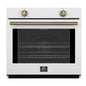Forno Vomero 30-Inch Wall Oven, White, 5 cu.ft Capacity, 3550 Watts Convection, Mechanical Controls, Manuel Steam Clean