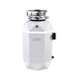 FORNO ACQUA BrightDIAMOND Moonstone 1HP Super Quiet Garbage Disposal Corded with Motion Sensor Cabinet Light & Pre-Wired Air Switch